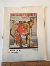Vtg 1972 Miller Stockman Supply Company Cowboy Western Wear Square Dance Catalog