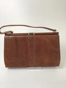 Vintage Mappin & Webb Ltd Leather Faux Snakeskin Bag - Picture 1 of 3