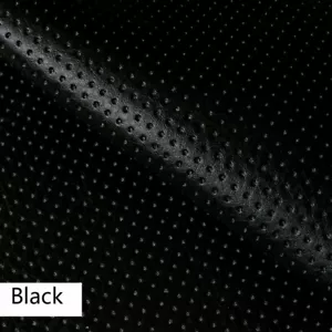 Quilted Vinyl Faux Leather Sponge Fabric Perforated Car Upholstery Material DIY - Picture 1 of 19