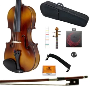 Violín para estudiante de madera maciza tamaño 1/8 con estuche arco arco pasina tabla para dedos - Imagen 1 de 8