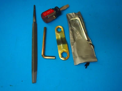 Stubby Flat Head Screwdriver 1/4" allen wrench file assorted other tools lot  - Image 1 of 2