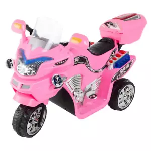 3-Wheel Battery Powered Motorcycle Ride on Toy in Pink - Picture 1 of 12