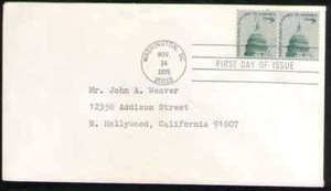 US. 1591. 9c. Dome of Capitol. Artcraft FDC. 1975 - Picture 1 of 1