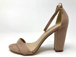 Just Fabulous Heels Gr. 9 Makenba Blockabsatz Sandale beige Wildleder Knöchelriemen - Bild 1 von 13