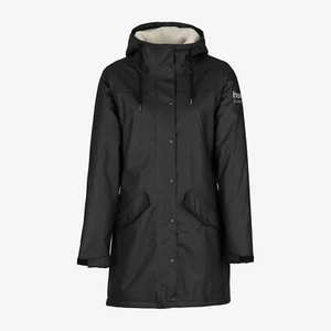Horze Billie Women's PU Raincoat with Fleece - Black - Picture 1 of 2