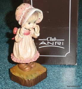ANRI Woodcarvings Sarah Kay “I’ve Got a Secret” 5" Figurine With Original Box! - Picture 1 of 10