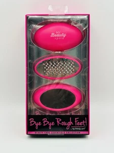 Bye Bye Rough Feet Women Pink Stainless Steel Foot File Buff Callus Remover New - Picture 1 of 10