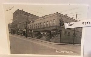 Early Jeannette PA GC Murphy's & JC Penney Stores On Clay Ave. Rare NEW Postcard - Picture 1 of 2