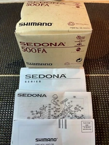Shimano Sedona 500FA Spinning Reel Box, manual, etc - Picture 1 of 3