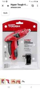 Hyper Tough 4.8-VOLT Cordless Screwdriver w/charger no bit driver - Picture 1 of 3
