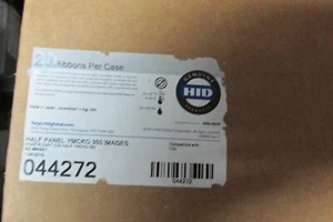 Fargo HID 44272 color ribbon YMCLO HALF PANEL 350 IMAGES FOR FARGO C30 - Picture 1 of 7