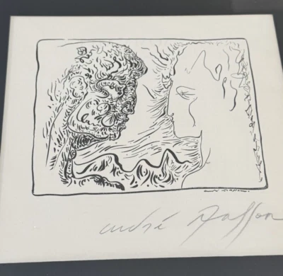 🔥 Litografía Andre Masson Arte surrealista firmada a mano enmarcada y enmarañada Foto 1 de 4