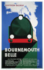 Vintage Bournemouth Belle  Southern Art Railway Travel Poster Print A1/A2/A3/A4!