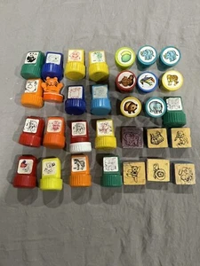 Vintage Stamp King & Asst Ink Rubber Stamps Total 31 - Bild 1 von 4