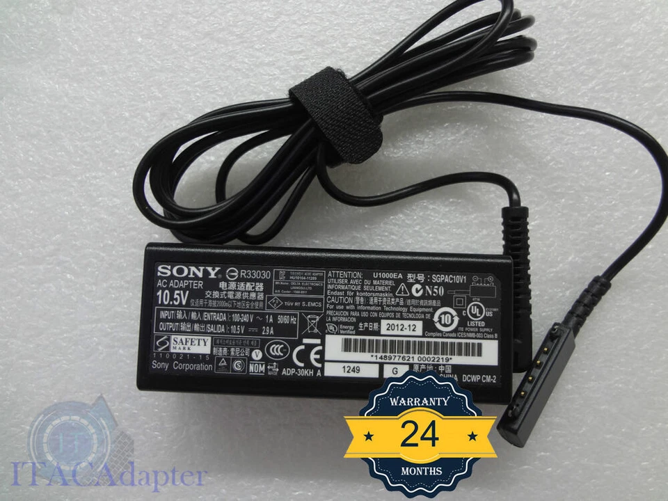 Genuine Sony 10.5V Xperia Tablet S SGPT111US/S,SGPT112US/S,SGPT121US/S Charger - image 1 of 4