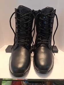 Womens High Top Black boots 7.5 By Propet Zip Sides Casual Festival Fun Biker - Picture 1 of 7