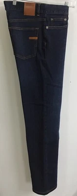 Zegna Men’s Indigo Denim City 5 Pocket Jean Cotton Tapered Leg Size 35 SlimFit - Image 1 of 4