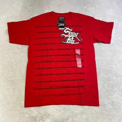 Camiseta Gráfica Roja Polo Sur Niños Manga Corta Mezcla Algodón Talla M 12-14 Foto 1 de 4