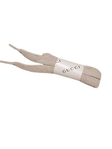 Neu Beige Gucci Schnürschuhe Schnürsenkel Authentic Beige für Sneaker Turnschuhe  - Bild 1 von 1