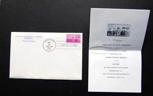 3-Cent FDC Armed Forces Reserve Issue of 1955 Scott 1067 with Program - Picture 1 of 5