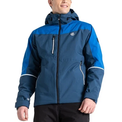 Chaqueta de esquí térmica con capucha impermeable para hombre Dare 2b Eagle - azul olímpico Foto 1 de 4