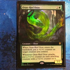 MTG Zendikar Rising ZNR Oran-Rief Ooze 361 R FOIL Showcase Extended Art - Creatu