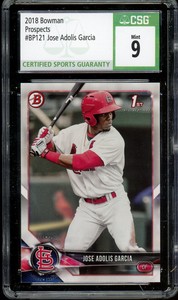 2018 Bowman Prospects Jose Adolis Garcia Cardinals RC Rookie CSG 9 MINT QTY