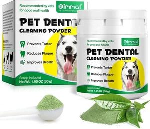 Dog Dental Powder 30g - Plaque & Tartar Remover, Breath Freshener, Teeth Care - Picture 1 of 7