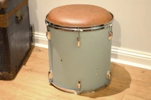Upcycled Drum Seat Stool Furniture Retro Made To Order FREE P&P - Picture 1 of 8