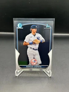 2023 Bowman Chrome Marcos Cabrera 1st Bowman Chrome #BCP46 Yankees - Picture 1 of 2