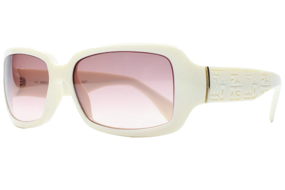 Gafas de sol Fendi FS5008 blanco roto degradado acetato diseñador lujo Italia 56-16 mm Foto 1 de 4