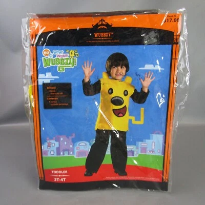 Wow Wow Wubbzy Disfraz de Halloween Niño Pequeño Talla 3T-4T Túnica y Cola Foto 1 de 4