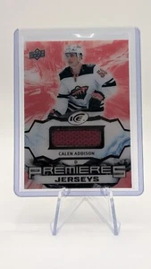 2021-22 UD ICE PREMIERES JERSEYS #IPA-CA CALEN ADDISON WILD ROOKIE MEMORABILIA - Picture 1 of 3
