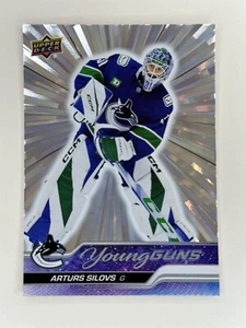 🐋 Arturs Silovs 2023-24 Upper Deck Outburst Silver Young Guns Rookie Card #485 - Bild 1 von 2