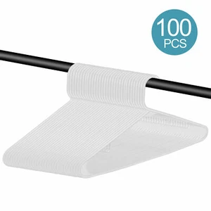 200 PIEZAS Paquete de 100 Traje Colgantes de Plástico de Calidad Premium Camisa Hangerip - Imagen 1 de 3