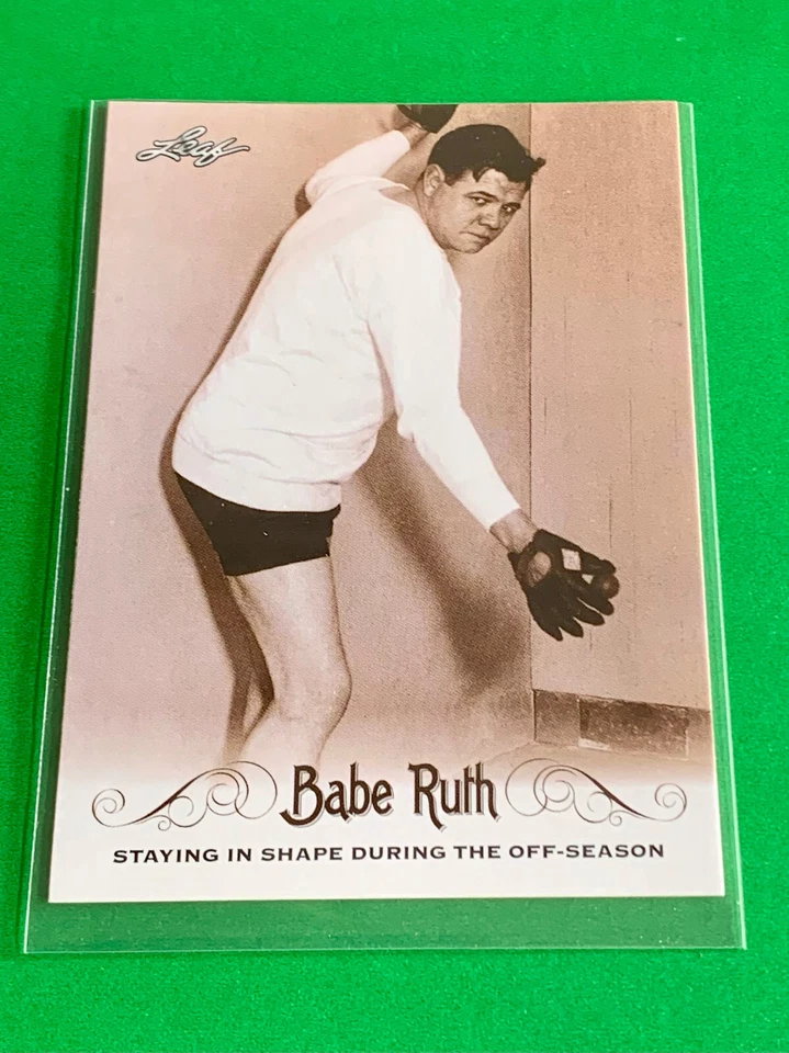 2016 Leaf Babe Ruth Collection #46 Babe Ruth "Staying In Shape" NY Yankee HOF L - Image 1 of 4