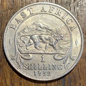 TRÈS BELLE PIECE DE 1 SHILLING EAST AFRICA 1952 (1061) - Picture 1 of 2