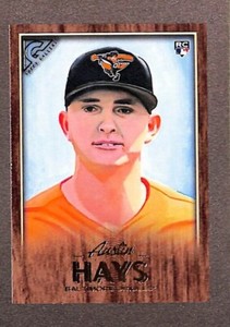 2018 Topps Gallery #99 Austin Hays Orioles Wood RC