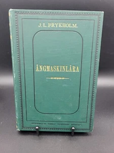 Antique Steam Engine Book Angmaskinlara By J.L. Frykholm Printed in 1890 - Bild 1 von 11
