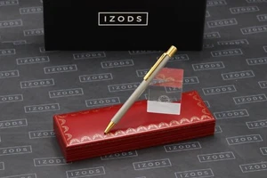 Cartier Must de Cartier II Steel Ballpoint Pen - Picture 1 of 6