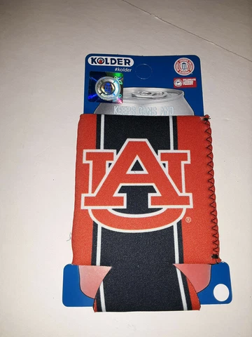 Auburn Tigers  NCAA Kolder Collapsible Stripe Koozie Comes In Set Of 4 Cover