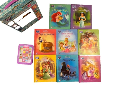 Disney Princess Me Reader Electronic Story Reader Set 8 Books Complete Set Lot - Image 1 of 4