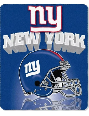 New York Giants Plush Micro Fleece Throw Blanket NFL Northwest 50'' x 60'' ~ New - Image 1 of 3
