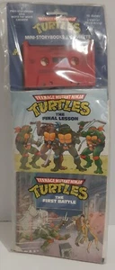 Teenage Mutant Ninja Turtles The Final Lesson The First Battle 1990 con casete - Imagen 1 de 10