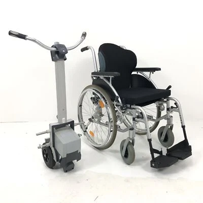 Alber Viamobil V14 Eco Elektrische Schiebehilfe + Faltrollstuhl Sitzbreite 43 cm - Bild 1 von 4