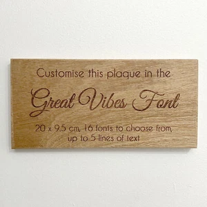PERSONALISED WOODEN NAME PLAQUE bedroom door nursery sign craft art GREATV - Picture 1 of 5