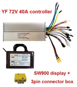 48V/72V 40A YF Silver E-bike Controller+SW900 Display for 1500-2000W motor. - Picture 1 of 7