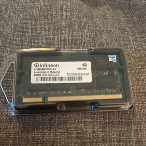 Infineon HYS64D64020HDL-6-b DDR1 Laptop Ram stick 512MB PC2700S- brand new - Picture 1 of 3