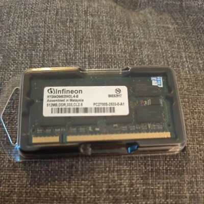 Infineon HYS64D64020HDL-6-b DDR1 Laptop Ram stick 512MB PC2700S- brand new  - Image 1 of 3