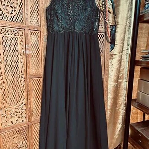 Jenny Yoo Black Lace Formal Dress – Size 12 - Picture 1 of 8